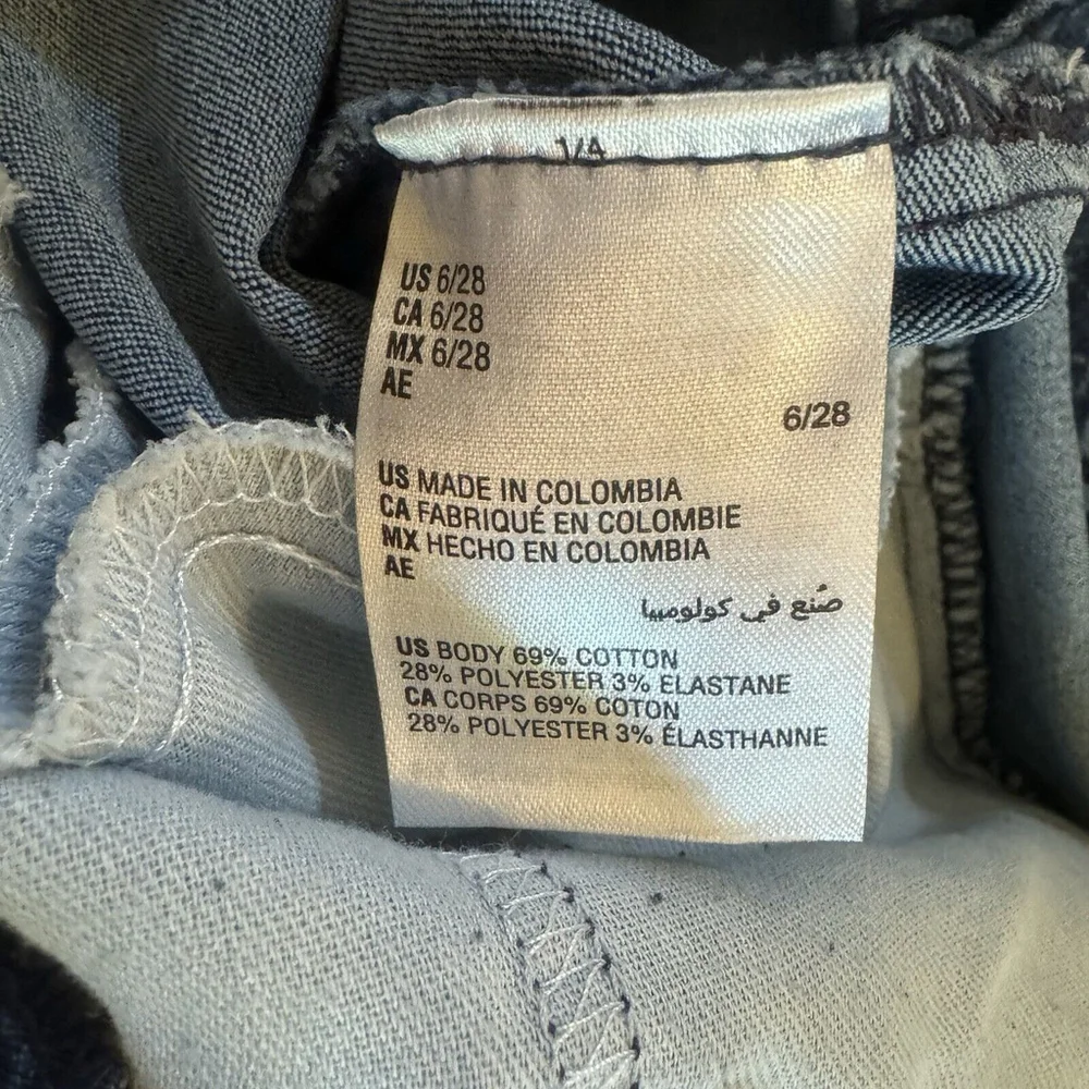 INC Womens Laser Printed Mid Rise Flare Leg Jeans Size:6/28 - Picture 15 of 15